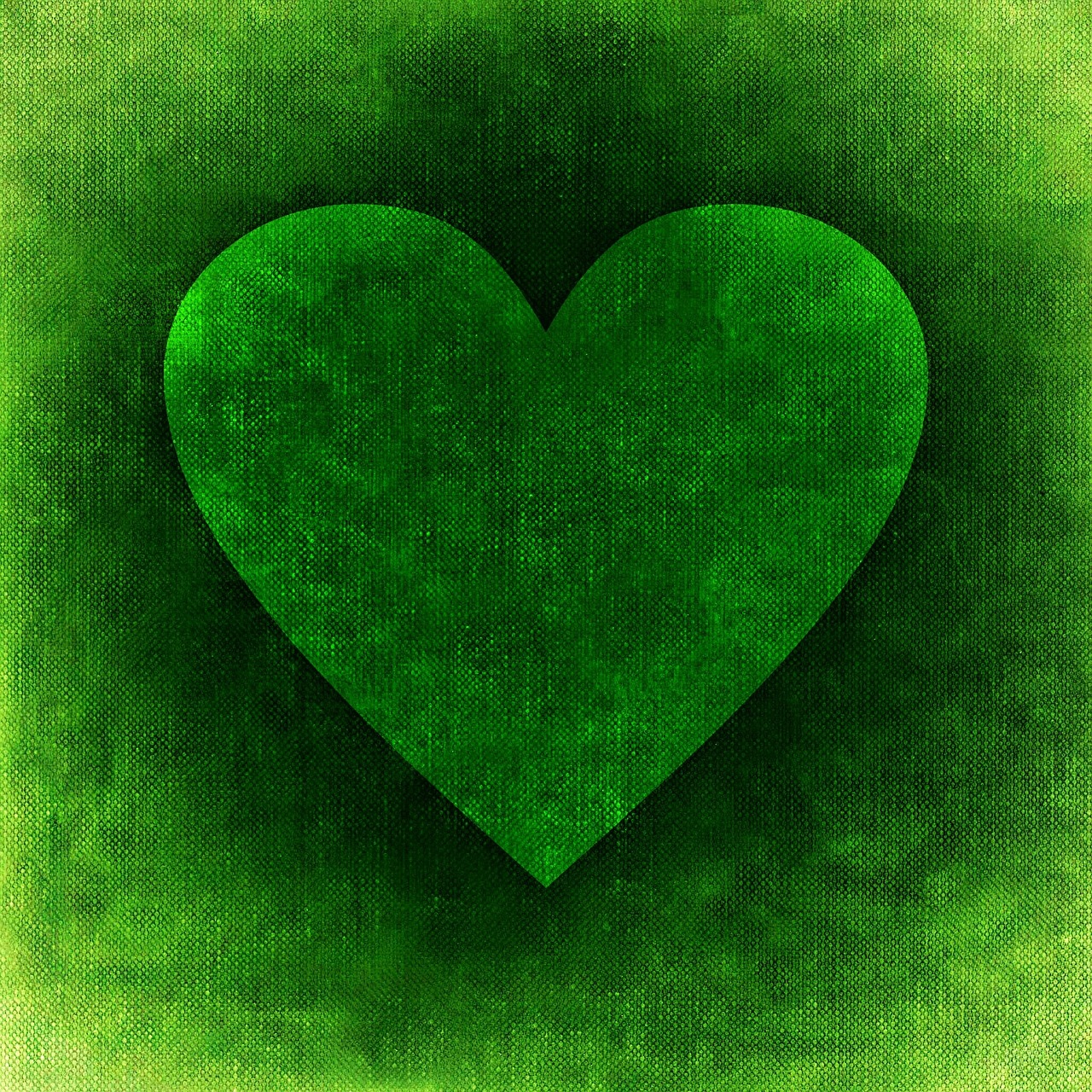 Širdis, Fonas, Juokinga, Mielas, Žalias, Meilė, Valentino Diena, Atvirukas, Romantiškas, Pora