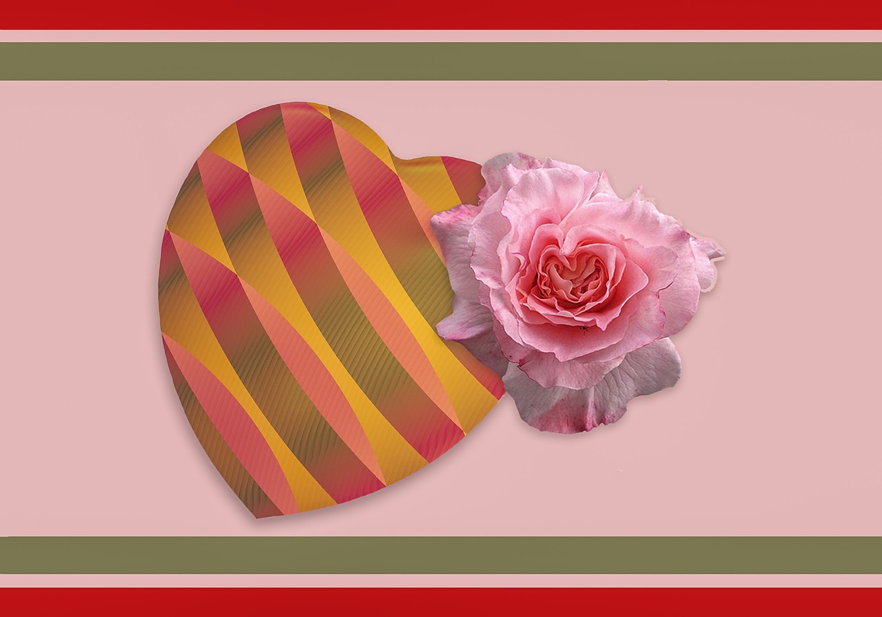 Širdis, Rožė, Meilė, Emocijos, Romantika, Valentino Diena, Gėlės, Raudonos Rožės, Rožinis, Žiedlapiai