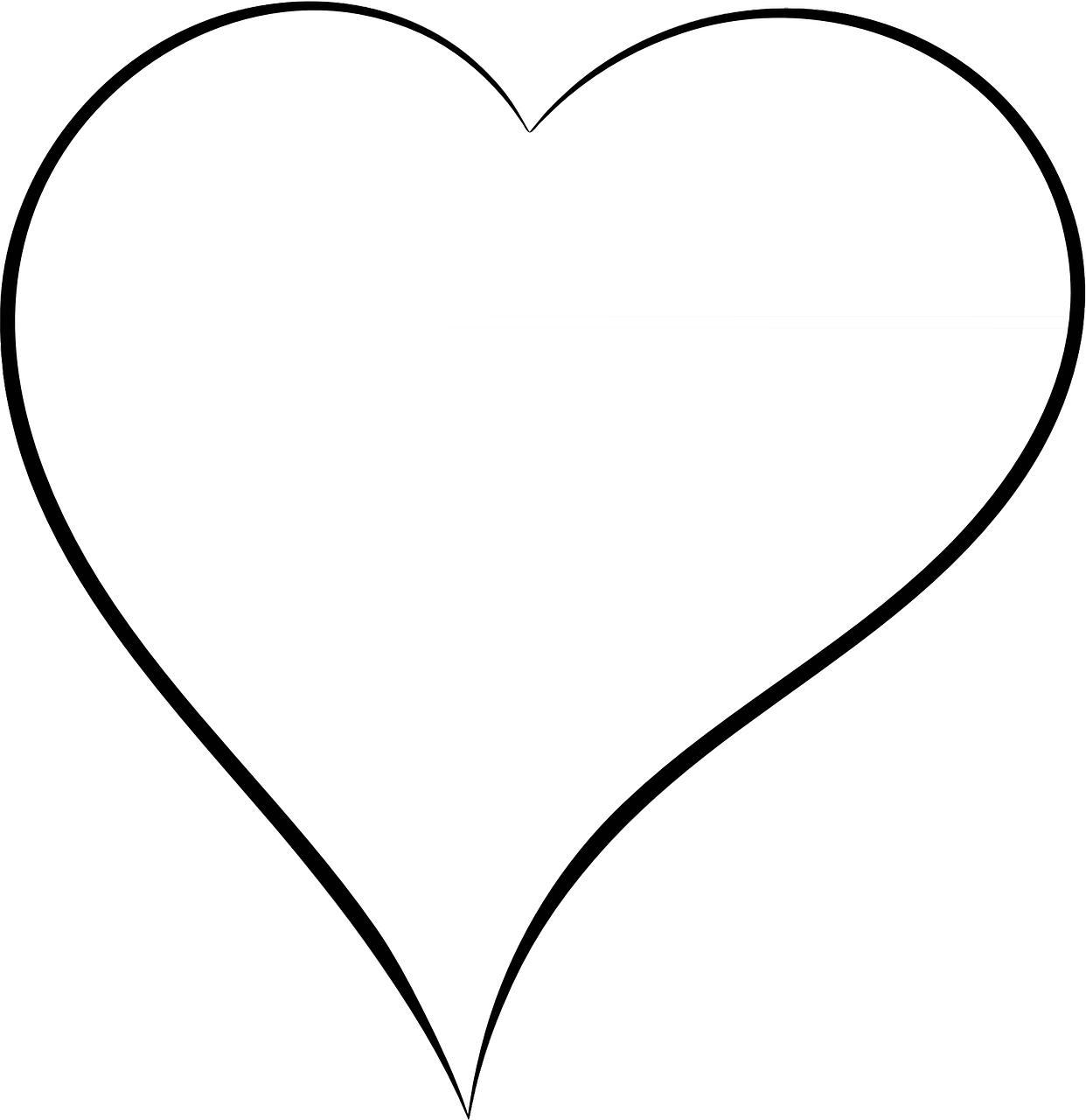 Širdis, Valentine, Meilė, Romantika, Romantiškas, Line Art, Eskizas, Piešimas, Juoda, Balta