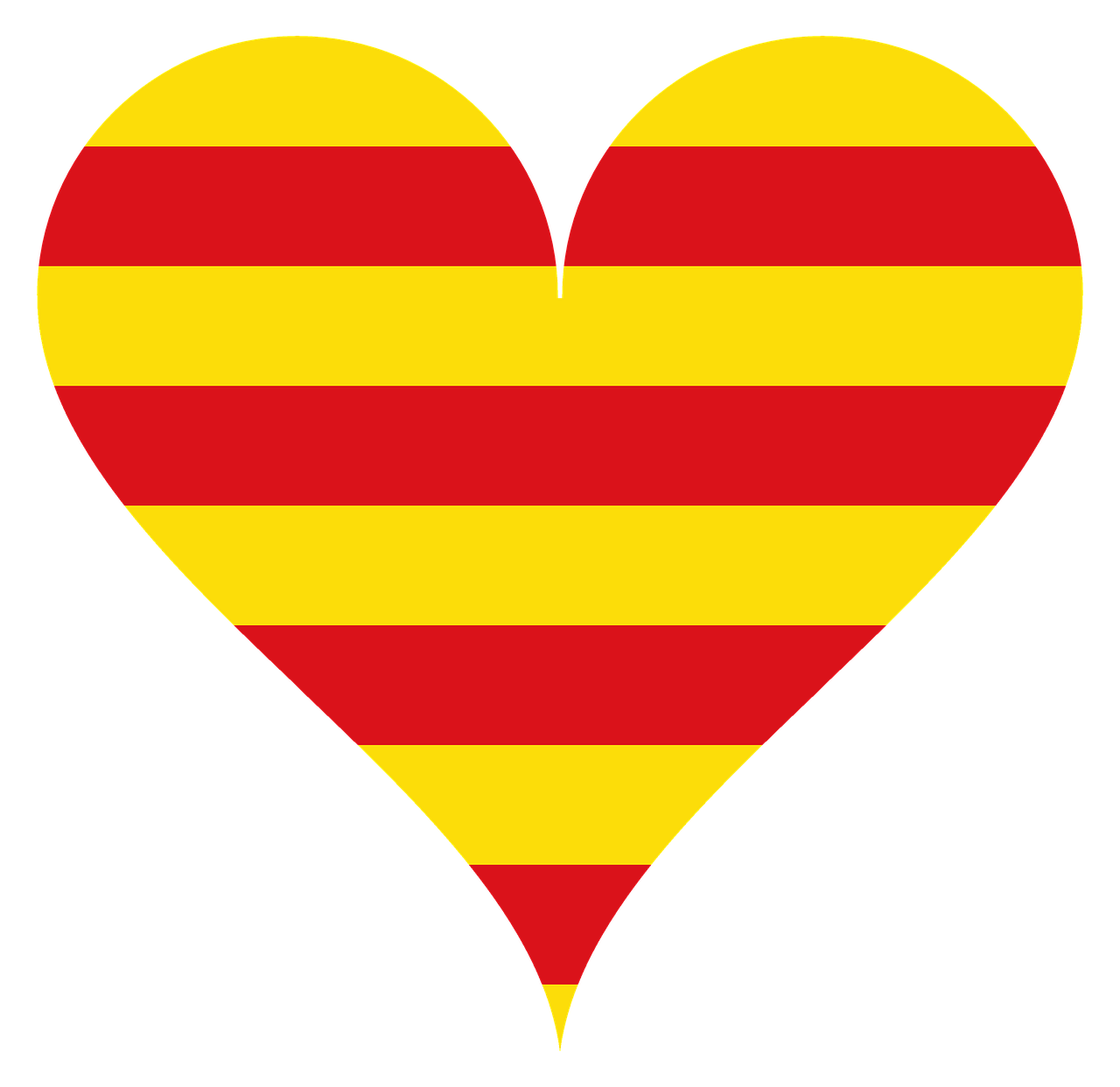 Širdis, Meilė, Meilė, Katalonija, Geltona, Raudona, Nemokamos Nuotraukos,  Nemokama Licenzija