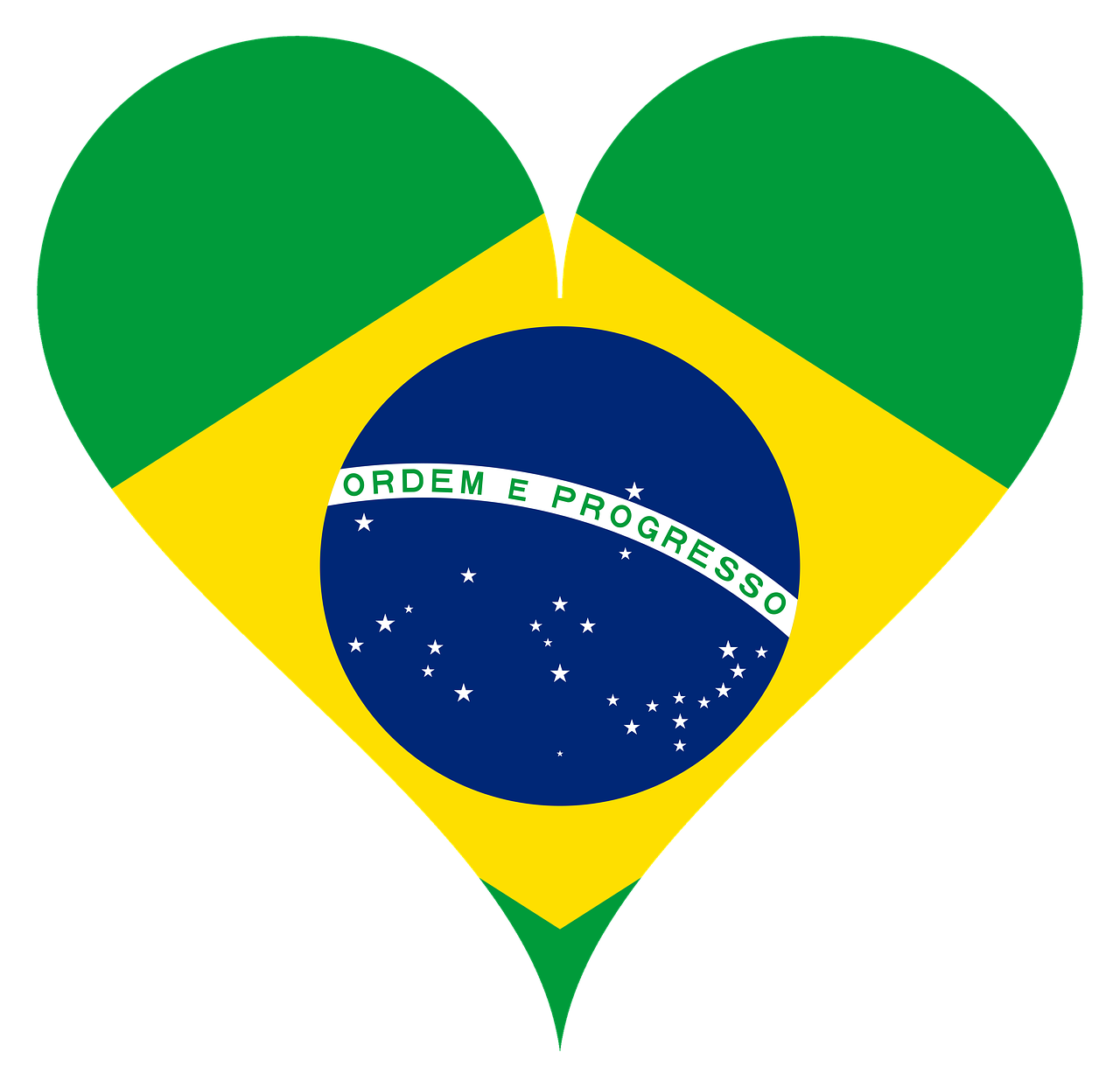 Širdis, Meilė, Vėliava, Brazilija, Širdies Formos, Nemokamos Nuotraukos,  Nemokama Licenzija