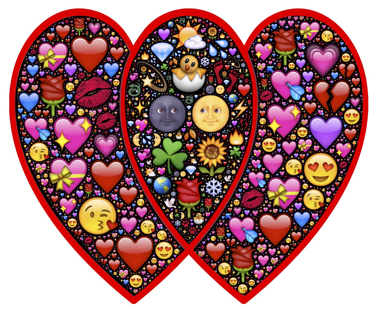 Širdis, Valentines, Santuoka, Sąjunga, Partnerystė, Santykiai, Abipusis, Emoji, Mus, Mes