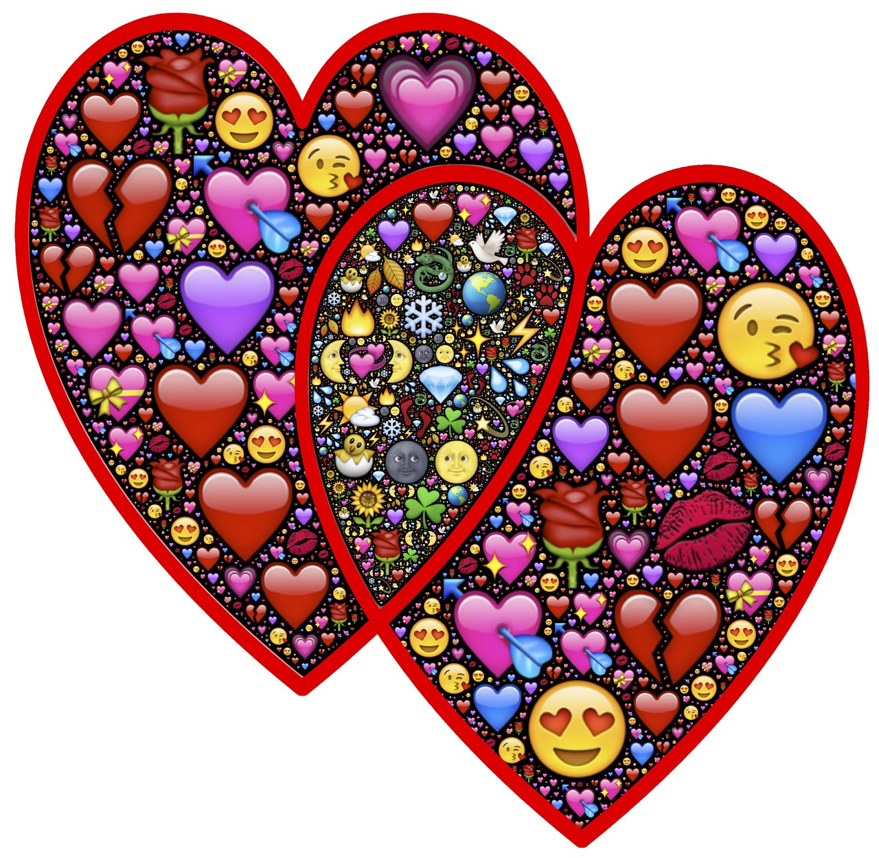 Širdis, Valentines, Santuoka, Sąjunga, Šeima, Partnerystė, Santykiai, Abipusis, Emoji, Mus