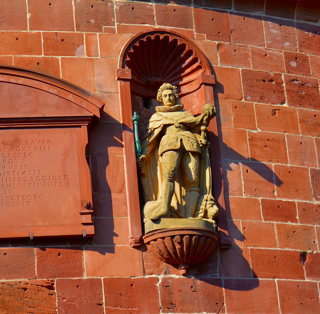 Heidelbergas, Pilis, Heidelberger Schloss, Statula, Vokietija, Pastatas, Architektūra, Sugadinti, Fasadas, Istoriškai
