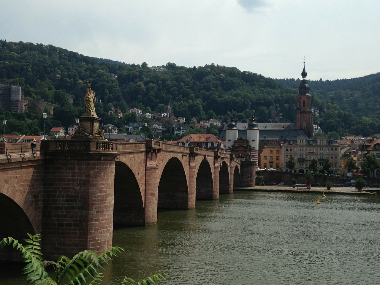 Heidelbergas, Tiltas, Karl-Theodor, Vokietija, Akmuo, Žinomas, Neckar, Upė, Kelionė, Gabenimas