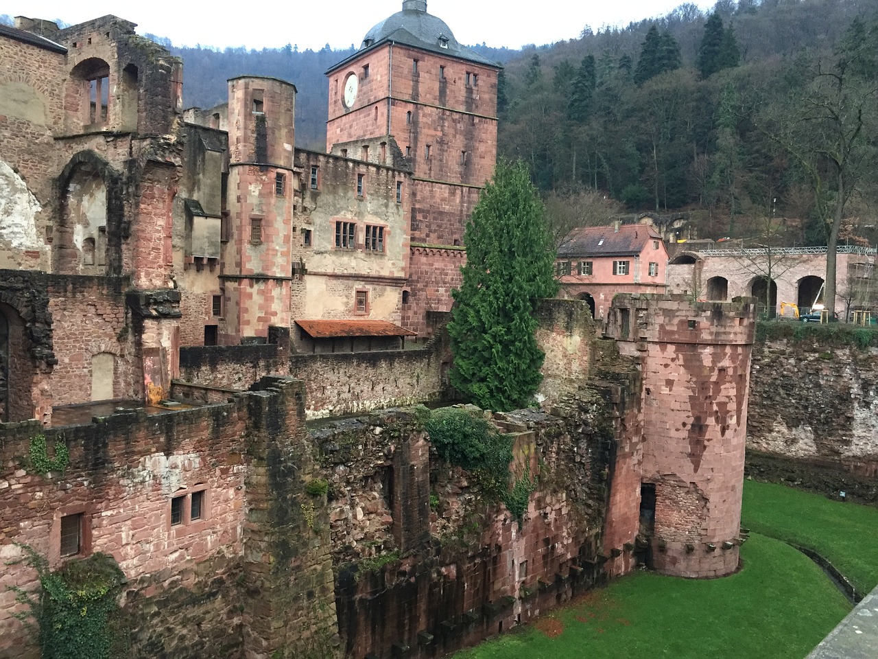Heidelbergas, Pilis, Heidelberger Schloss, Tvirtovė, Istoriškai, Baden Württemberg, Piliakalnis, Nemokamos Nuotraukos,  Nemokama Licenzija