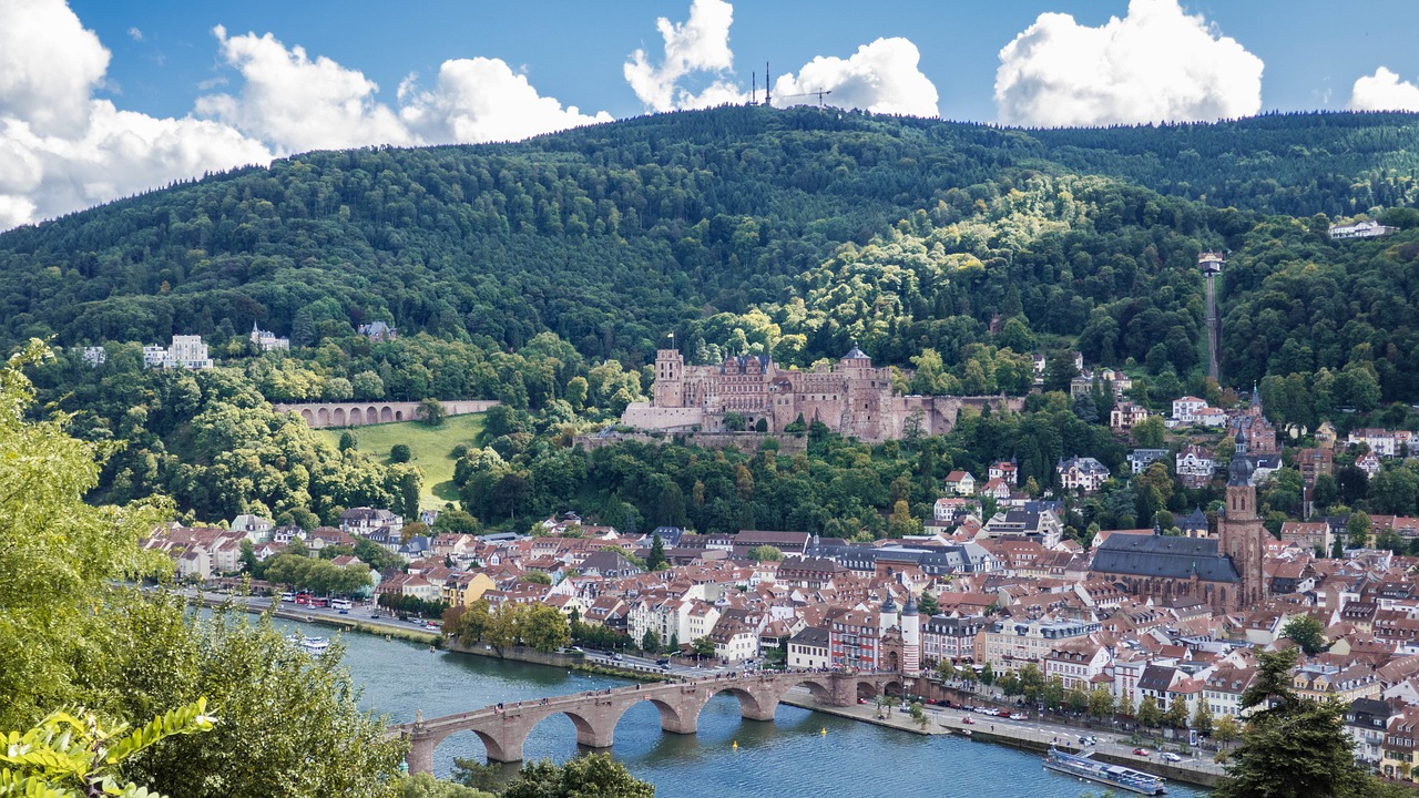 Heidelbergas, Pilis, Neckar, Miestas, Nemokamos Nuotraukos,  Nemokama Licenzija