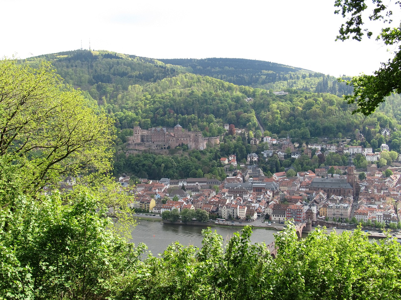 Heidelbergas, Pilis, Heidelberger Schloss, Neckar, Baden Württemberg, Miestas, Nemokamos Nuotraukos,  Nemokama Licenzija