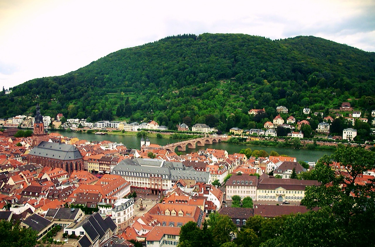 Heidelbergas, Senas Tiltas, Neckar, Tiltas, Istoriškai, Pastatas, Senamiestis, Architektūra, Baden Württemberg, Miestas