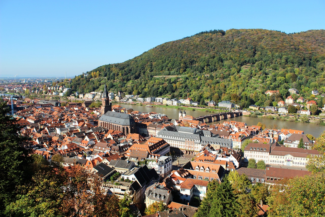 Heidelbergas,  Kraštovaizdis,  Vokietija,  Kelionė,  Pritraukimas,  Upė,  Istorinis, Nemokamos Nuotraukos,  Nemokama Licenzija