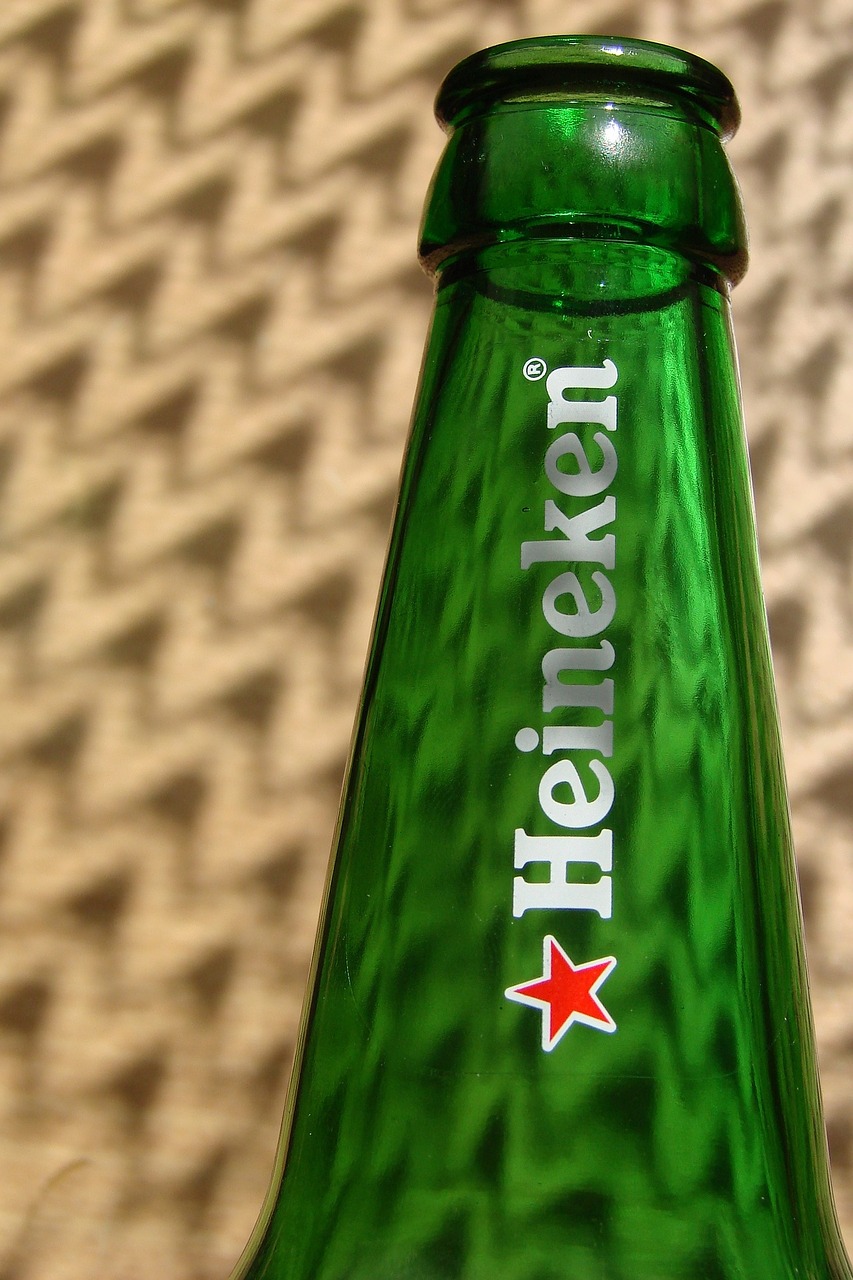 Heineken, Alus, Butelis, Logotipas, Žalias, Spinduliai, Šešėliai, Nemokamos Nuotraukos,  Nemokama Licenzija