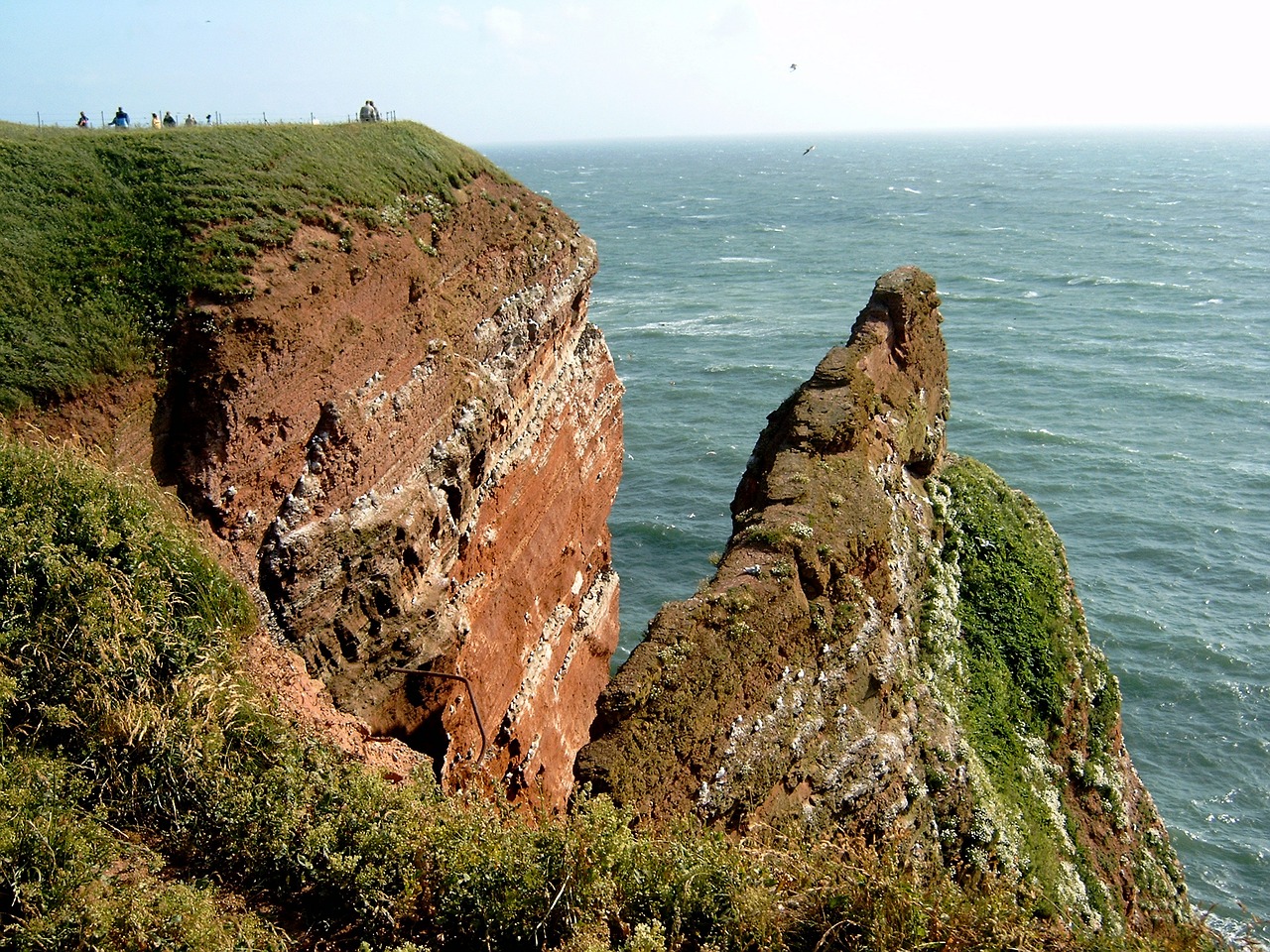 Helgolandas, Sala, Jūros Sala, Uolos, Lummenfelsen, Jūra, Dangus, Vanduo, Gamta, Ramus Jūra