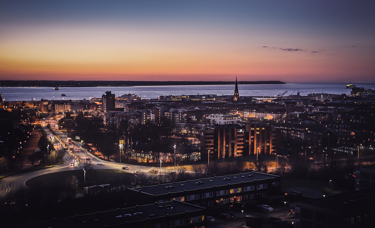 Helsingborg,  Helsingør,  Miestas,  Panoraminis,  Miesto Panorama,  Horizontas,  Architektūra,  Miesto Rotušė,  Be Honoraro Mokesčio, Nemokamos Nuotraukos