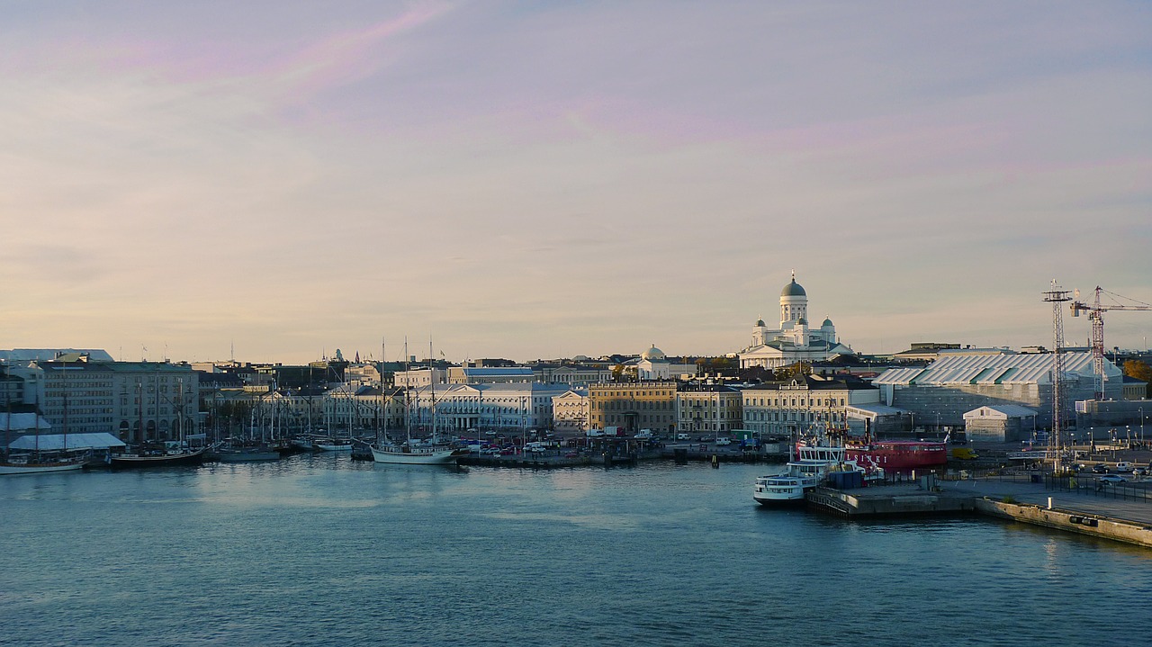 Helsinki, Uostas, Miesto Panorama, Laivas, Miestas, Europa, Vanduo, Jūra, Finland, Architektūra