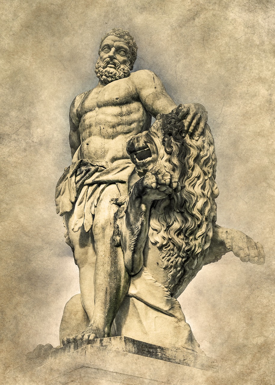 Hercules, Skulptūra, Statula, Senas, Paminklas, Europa, Senovės, Istorija, Senovinis, Vintage