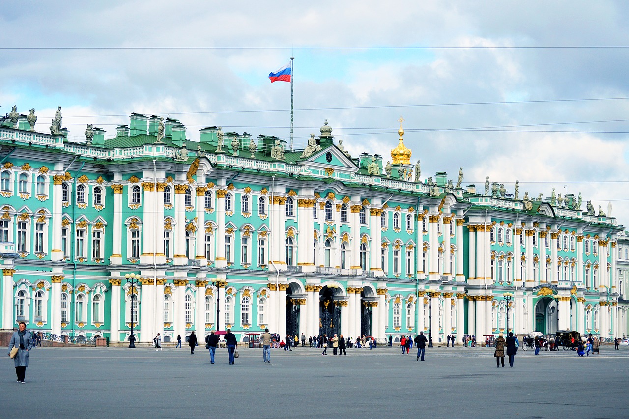 Hermitage, Sankt Peterburgas, S, Petersbergas, Rusija, Rūmai, Architektūra, Žiema, Seniausia, Muziejus