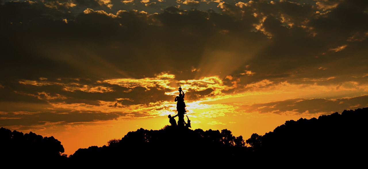 Herrenchiemsee, Schloß Herrenchiemsee, Saulėlydis, Lankytinos Vietos, Fontanai, Turizmas, Afterglow, Chiemsee, Abendstimmung, Nemokamos Nuotraukos