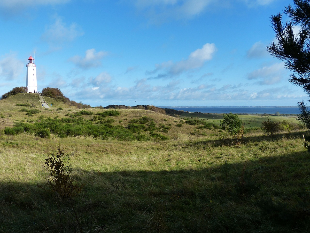 Hiddensee, Baltijos Jūra, Sala, Rügen, Švyturys, Bokštas, Kalnas, Šviesa, Kraštovaizdis, Nemokamos Nuotraukos