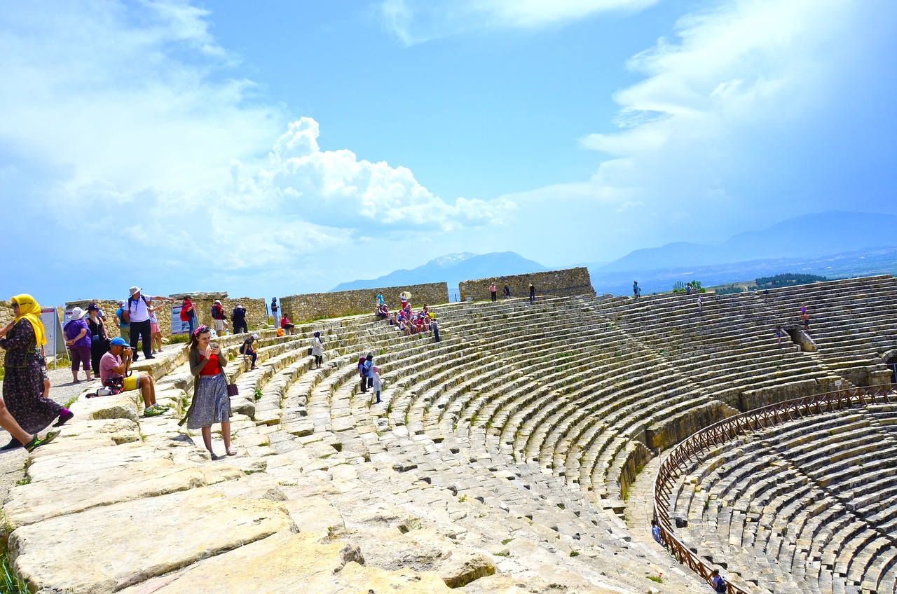 Hierapolis,  Pamukalė,  Denizli,  Senovės,  Pobūdį,  Turkija,  Statyba,  Architektūra,  Pamukalė Travertinas,  Kelionė