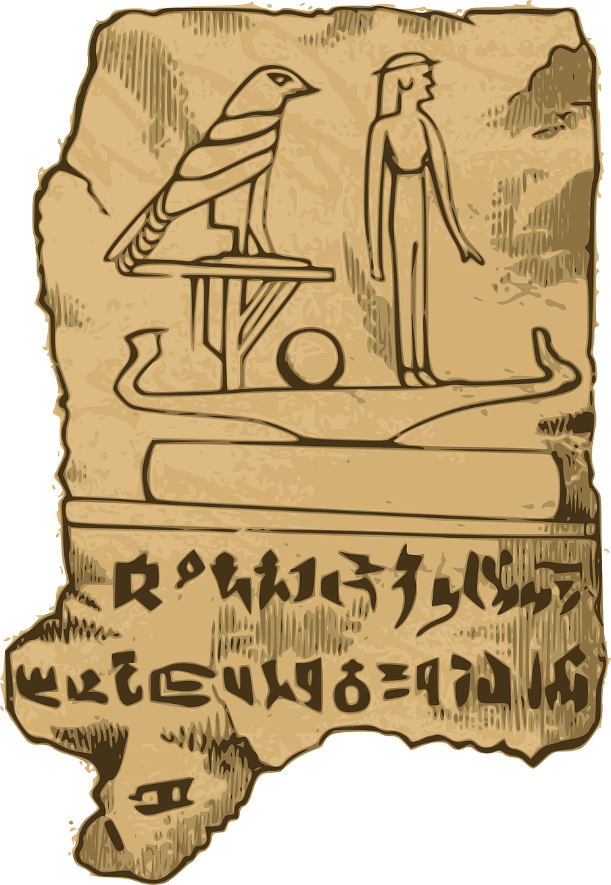 Hieroglifai, Papirusas, Senovės, Egiptas, Egyptian, Istorija, Scenarijus, Slinkite, Simboliai, Nemokama Vektorinė Grafika