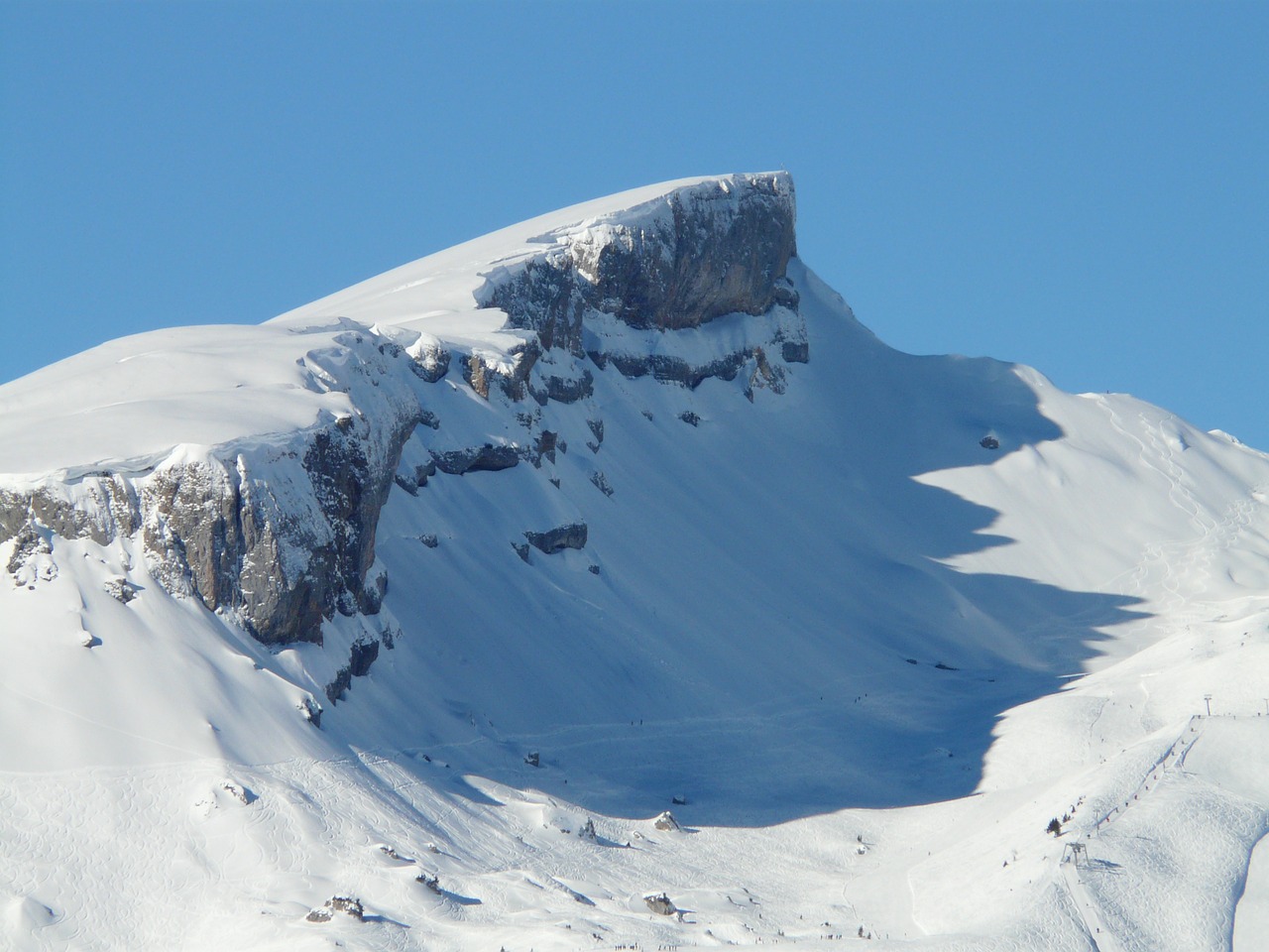 Aukštas, Ifen, Kalnas, Alpių, Allgäu, Rokas, Slidinėjimo Zona, Slidinėjimas, Žiema, Snieguotas