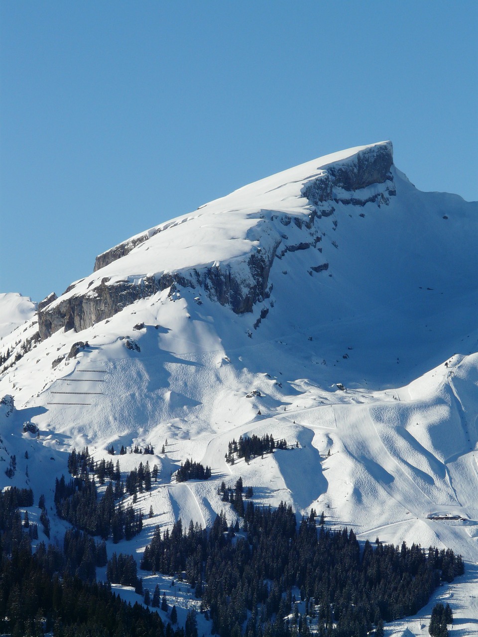 Aukštas, Ifen, Kalnas, Alpių, Allgäu, Rokas, Slidinėjimo Zona, Slidinėjimas, Žiema, Snieguotas