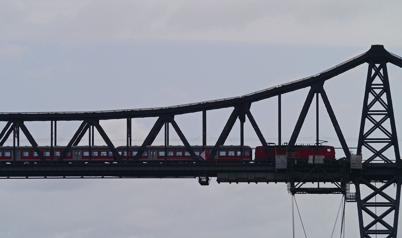 Didelis Tiltas, Rendsburg, Regioninis Traukinys, Plieno Konstrukcija, Sh, Meklenburgas, Šiaurės Amerika, Kanalas, Perėjimas, Geležinkelis
