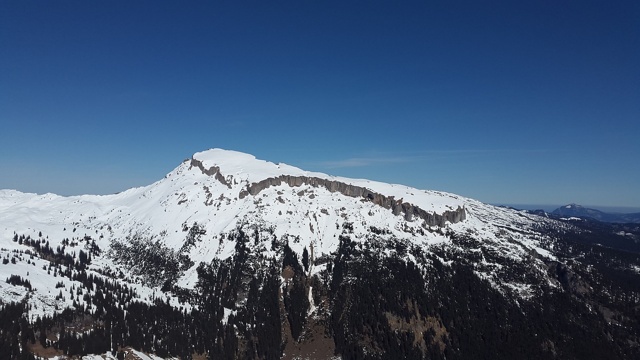 Aukštas Ifen, Kleinwalsertal, Allgäu, Sniegas, Pavasaris, Kalnai, Alpių, Oberallgäu, Lauke, Allgäu Alpės
