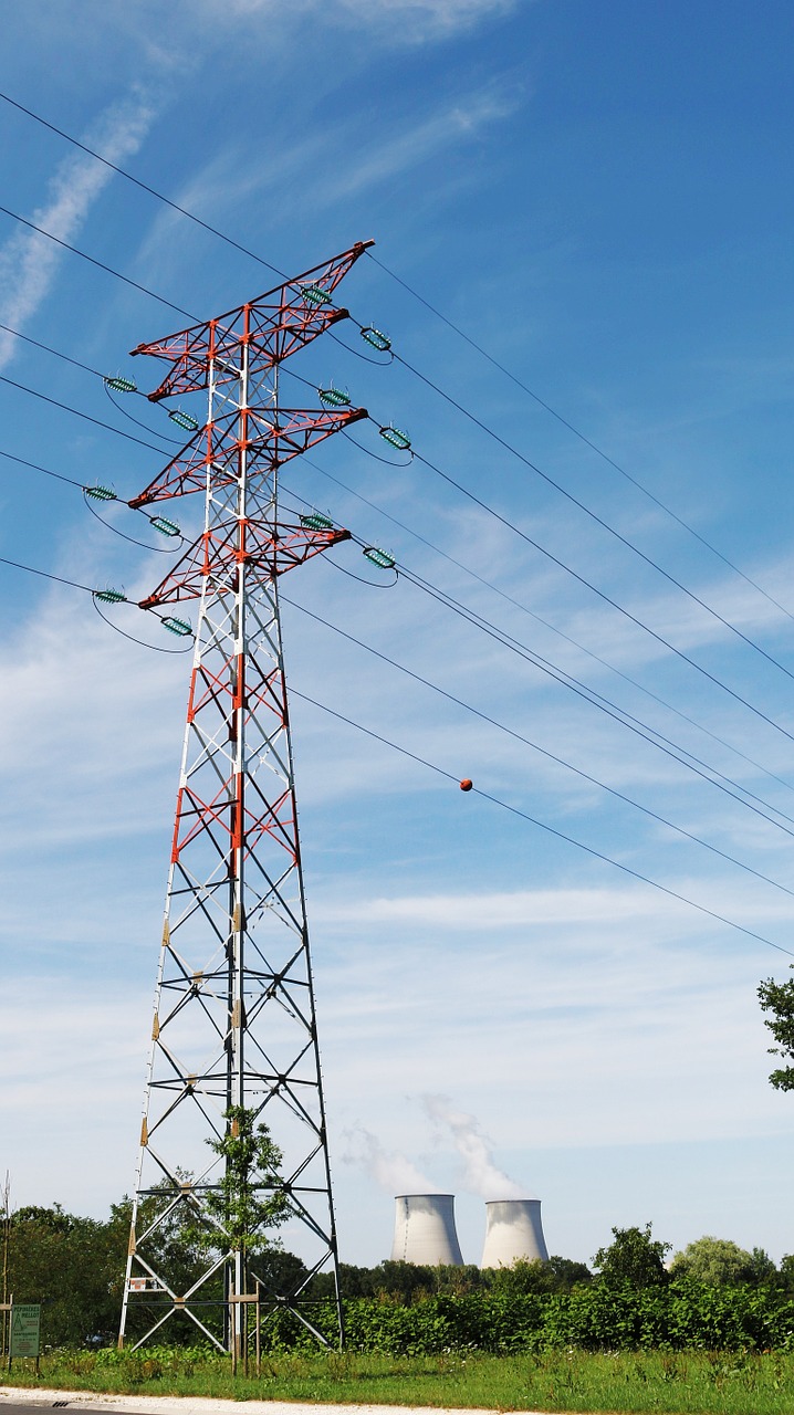 Aukštos Įtampos, Pranešimas, Pilonas, Kabeliai, Elektra, Energija, Jėgos Linija, Centrinis, Branduolinė, Loire