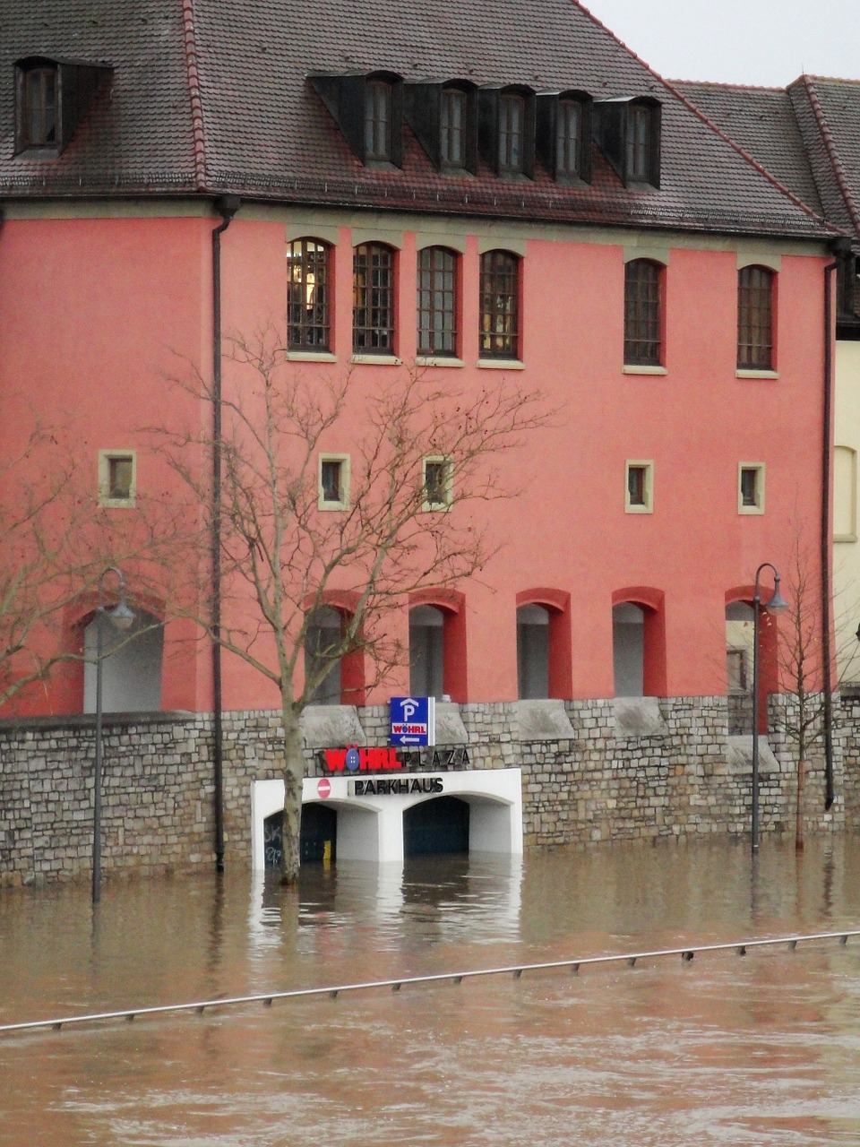 Didelis Vanduo, Potvynis, Užtvindytas, Promenada, Upė, Nelaimė, Vandens Lygis, Würzburg, Nemokamos Nuotraukos,  Nemokama Licenzija