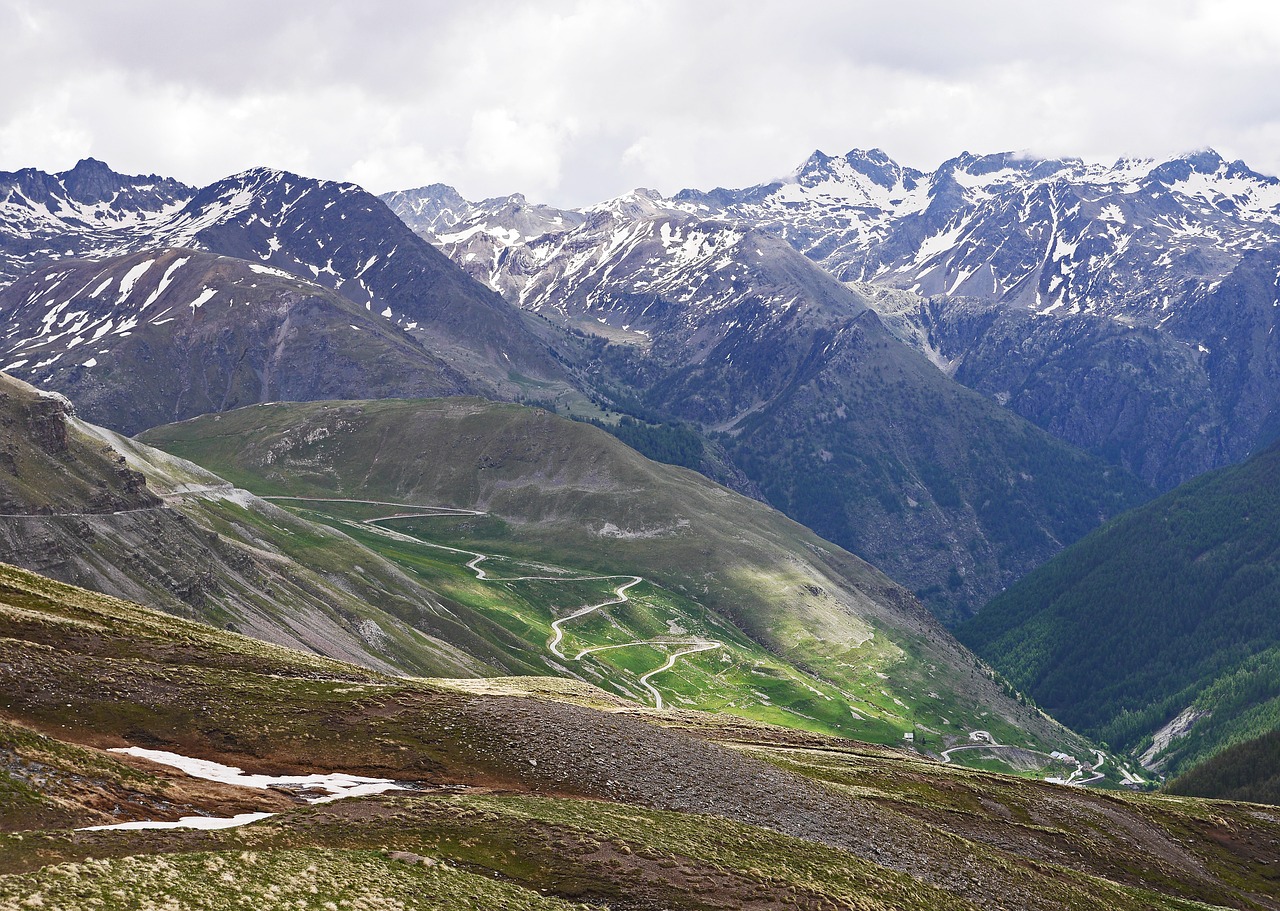 Didžiausias Alpinis Pravažiavimas, Col De La Bonette, Serpentinas, Südrampe, Važiuojamosios Kelio Dalies, Birželis, Sniego Grotelės, Nuolydis, Alpinizmas, Eiti Kelią