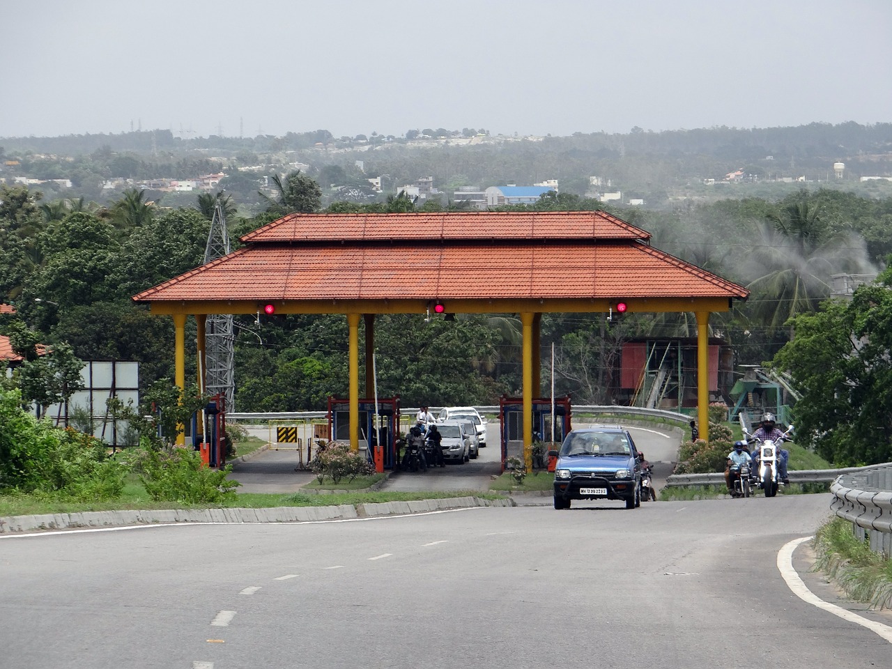 Greitkelis, Mainai, Slydimo Kelias, Mokesčių Patikrinimas, Rinkliavos Vartai, Miestas, Transportas, Kelias, Bangalore, Indija