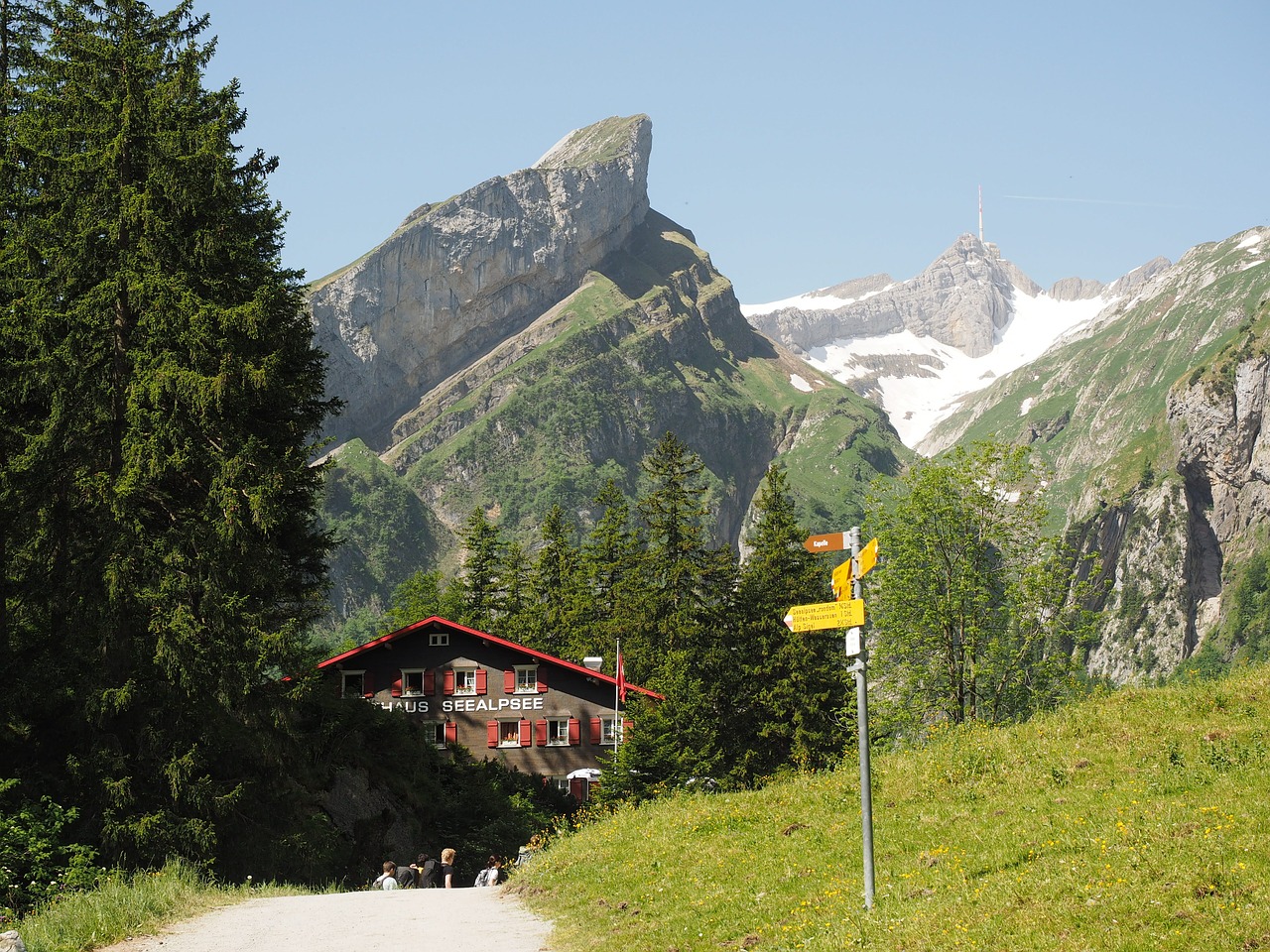 Žygis, Žygio Turas, Kalnai, Alpių, Säntis, Seealpsee, Kalnų Namelis, Namelis, Roko Taškai, Nemokamos Nuotraukos