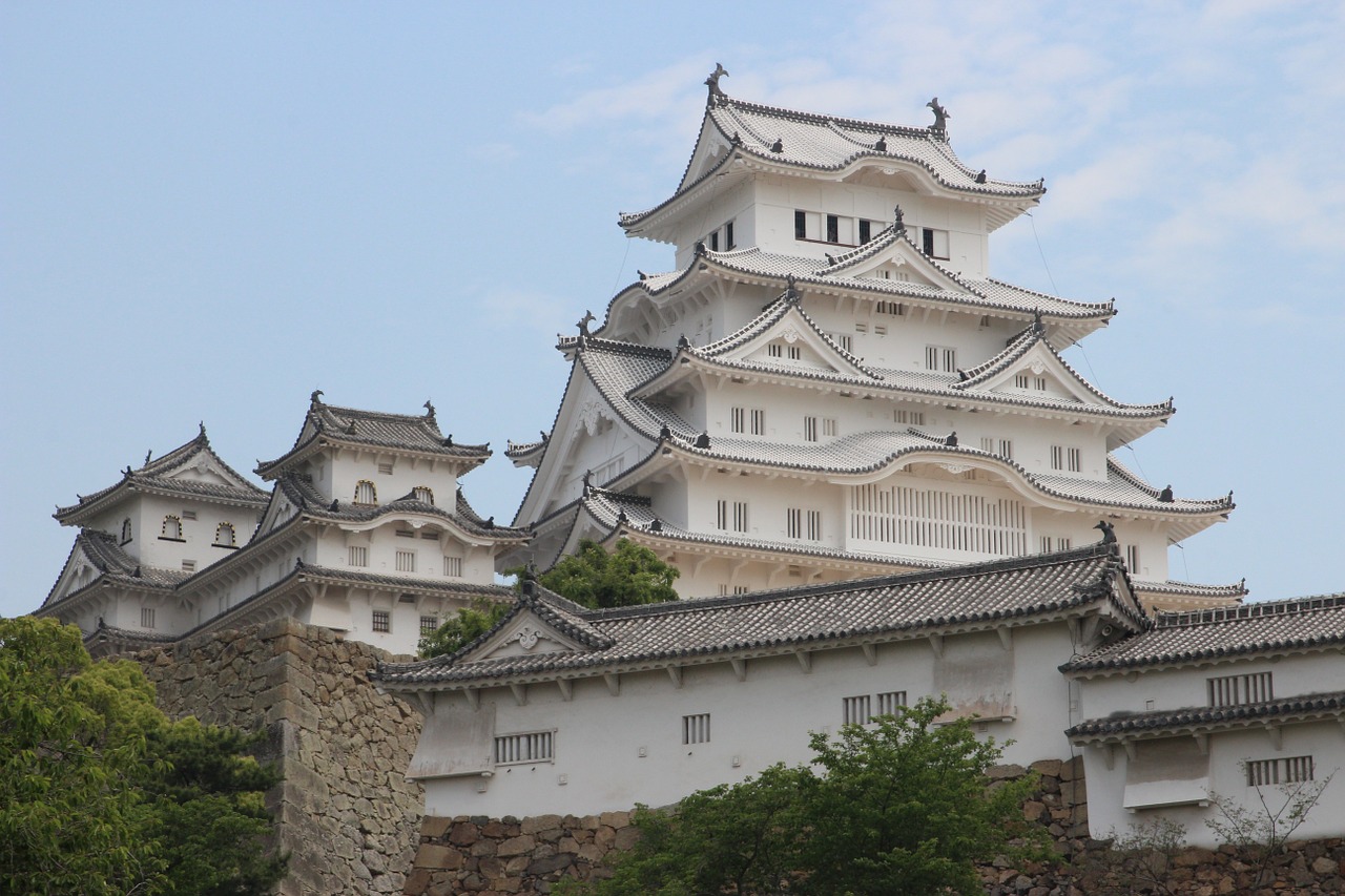 Himeji, Pilis, Balta, Architektūra, Japonija, Japonų Imperija, Istorija, Paminklas, Paveldas, Unesco