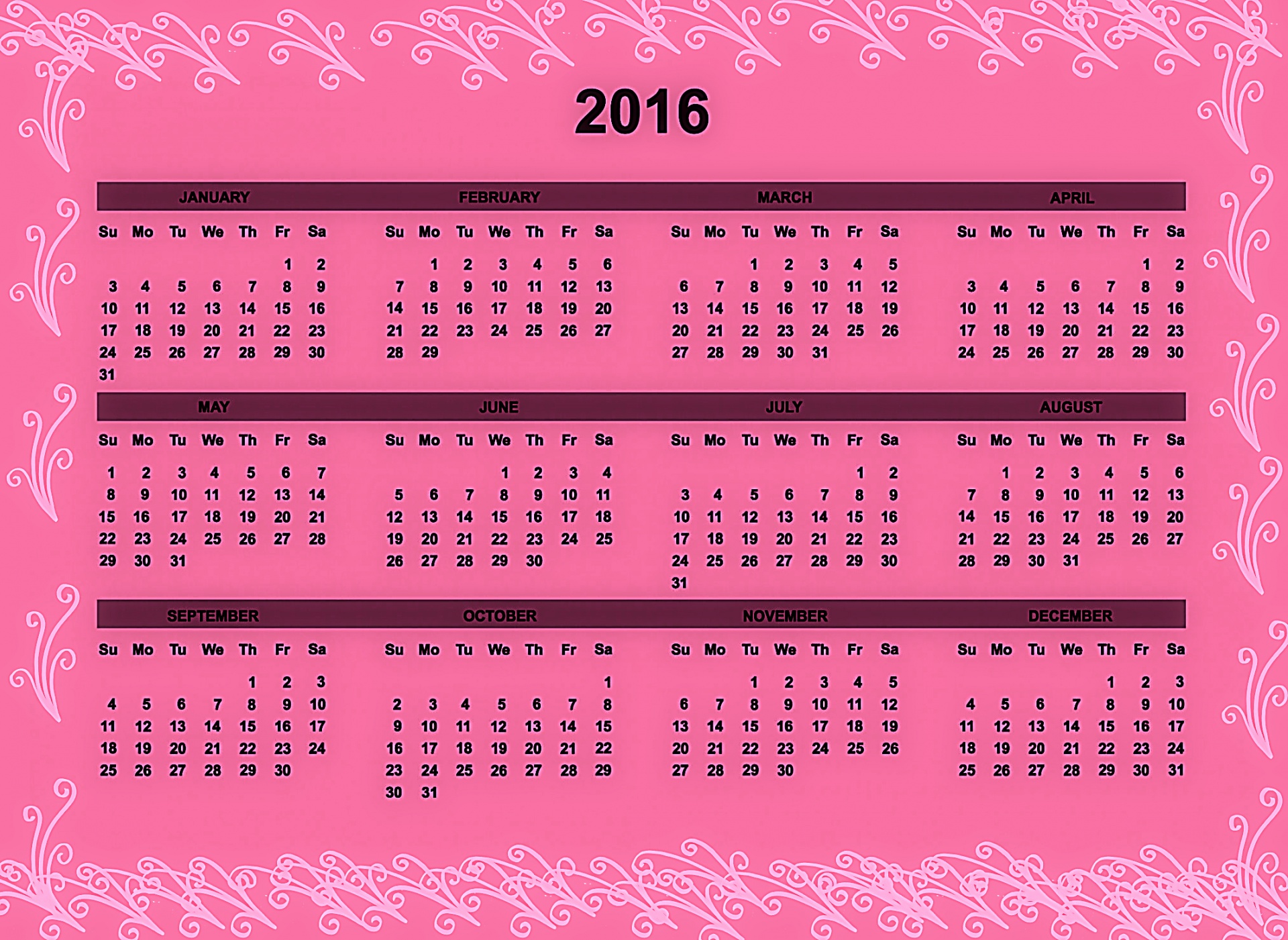 Kalendorius,  2016,  Metai,  Šablonas,  Data,  Diena,  Mėnuo,  Organizatorius,  Savaitę,  Dienoraštis