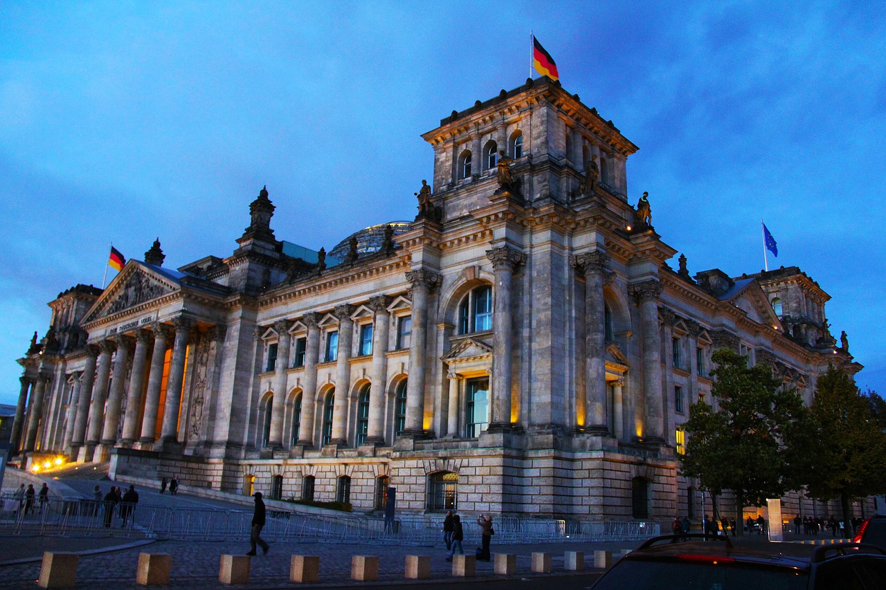 Istorinis, Kelionė, Architektūra, Menas, Miestas, Gražus, Grand, Naktinis Vaizdas, Reichstago Pastatas, Reichstagas
