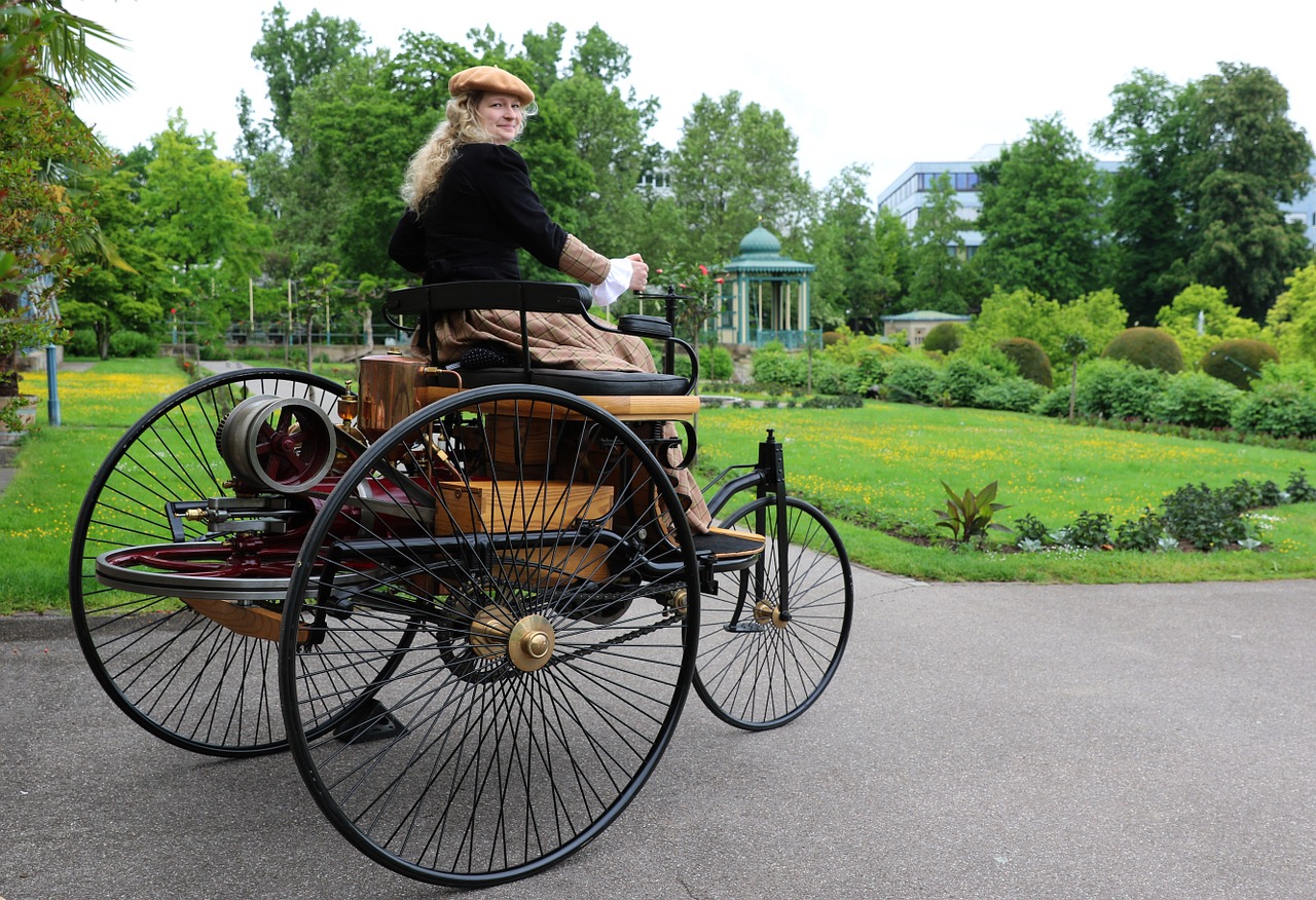 Istoriškai, Vilhelma, Štutgartas, Oldtimer, Automobiliai, Bertha Benz, Maurų Stilius, Parkas, Mercedes Benz, Nemokamos Nuotraukos