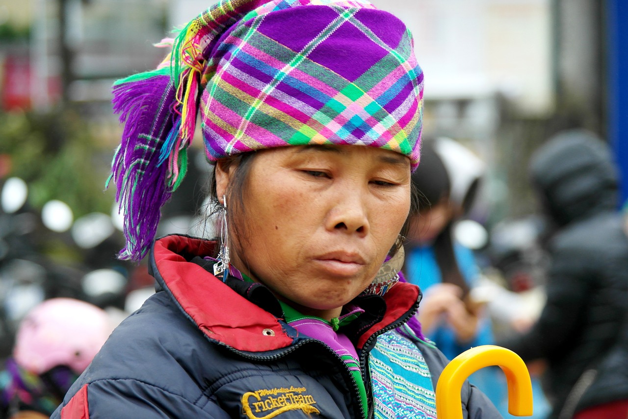 Hmong, Moteris, Asija, Tradicinis, Kultūra, Apranga, Tradicija, Suknelė, Hilltribe, Moteris