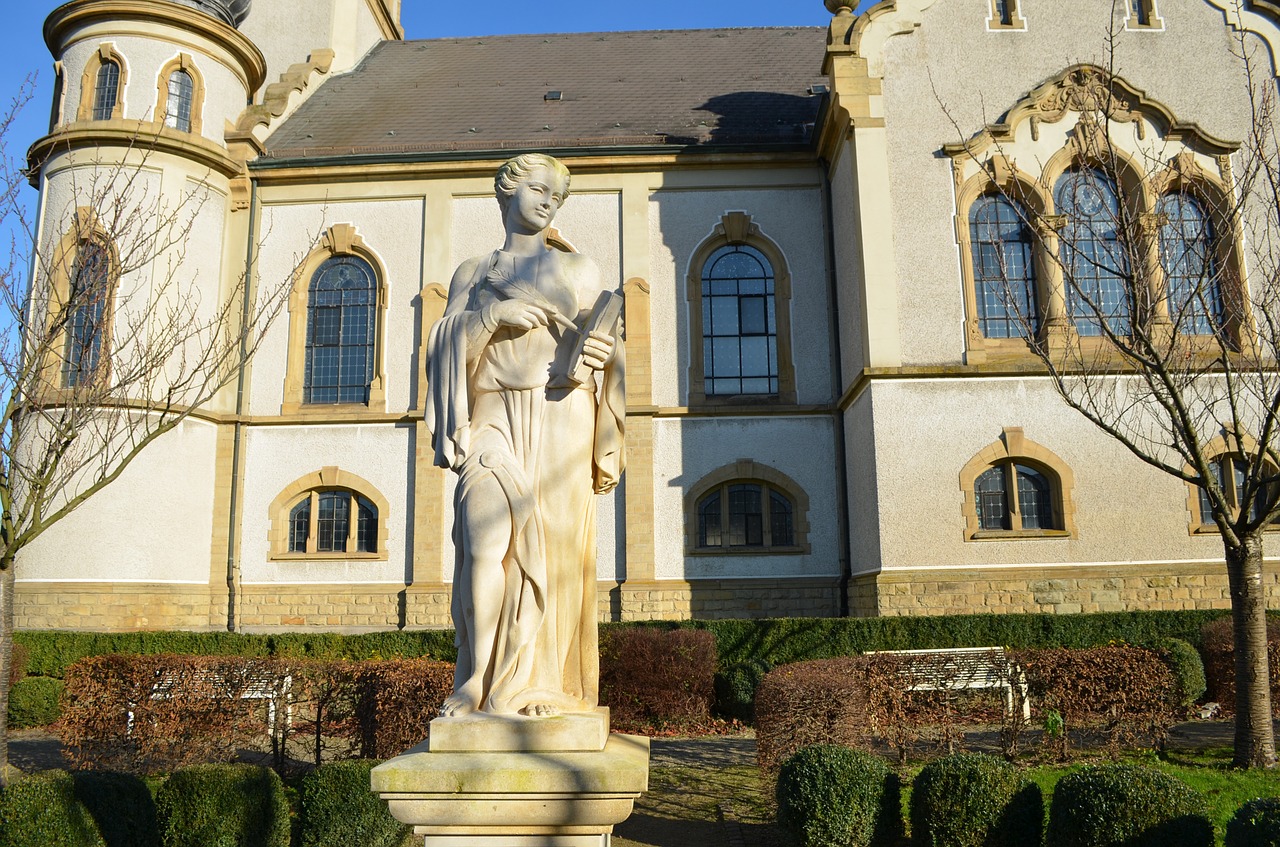 Hockenheim Germany, Bažnyčia, Protestantas, Statula, Aukštis, Nemokamos Nuotraukos,  Nemokama Licenzija