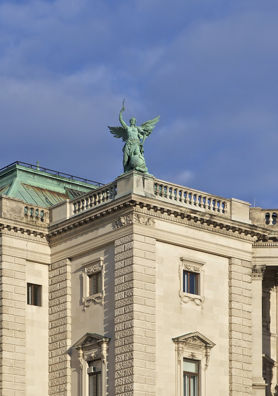 Hofburgas, Neue Burg, Vienna, Statula, Bronza, Rūmai, Austria, Architektūra, Pastatas, Pilis
