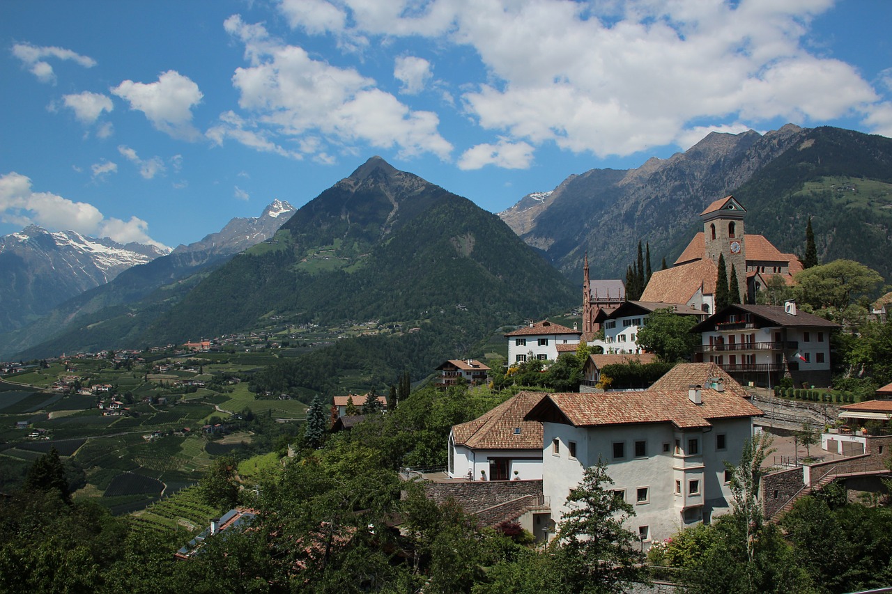 Šventė,  Italy,  South Tyrol,  Schenna,  Val Venosta,  Panorama,  Kraštovaizdis, Nemokamos Nuotraukos,  Nemokama Licenzija
