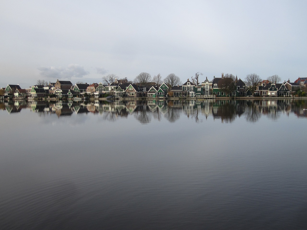 Holland, Kotedžai, Zaanse Schans, Vanduo, Gamta, Zaandam, Kraštovaizdis, Vaizdas, Mėlynas, Nemokamos Nuotraukos