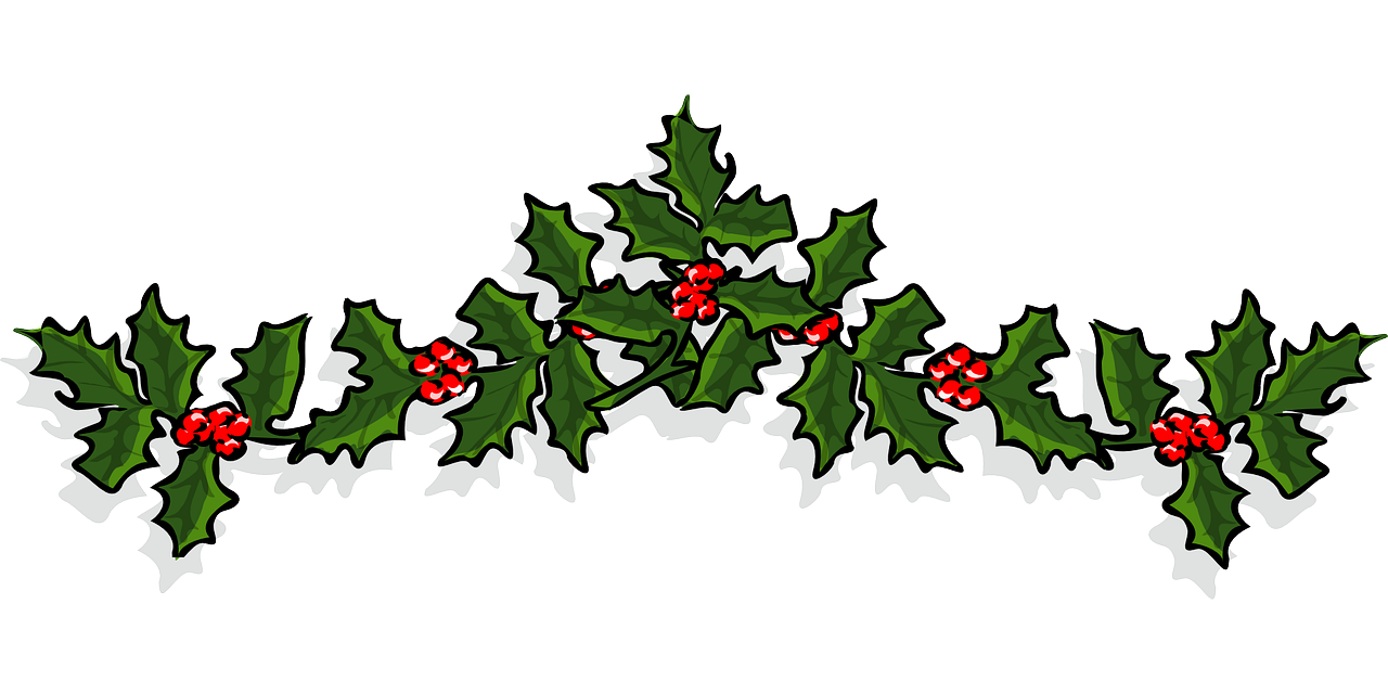 Holly, Ornamentas, Šventė, X-Mas, Kalėdų Senelis, Xmas, Kalėdos, Lapai, Nemokama Vektorinė Grafika, Nemokamos Nuotraukos