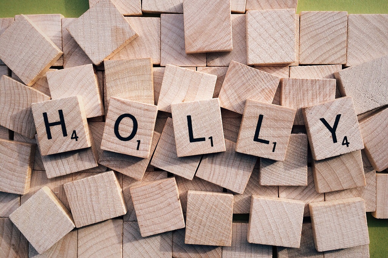 Holly, Kalėdos, Scrabble, Raidės, Nemokamos Nuotraukos,  Nemokama Licenzija