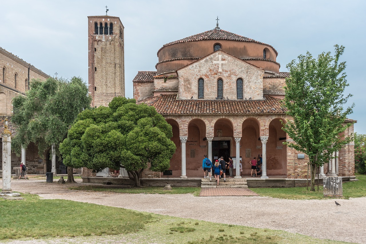 Namas,  Bažnyčia,  Bizantijos,  Architektūra,  Vandens,  Statyba,  Italija,  Atostogos,  Turizmas,  Torcello