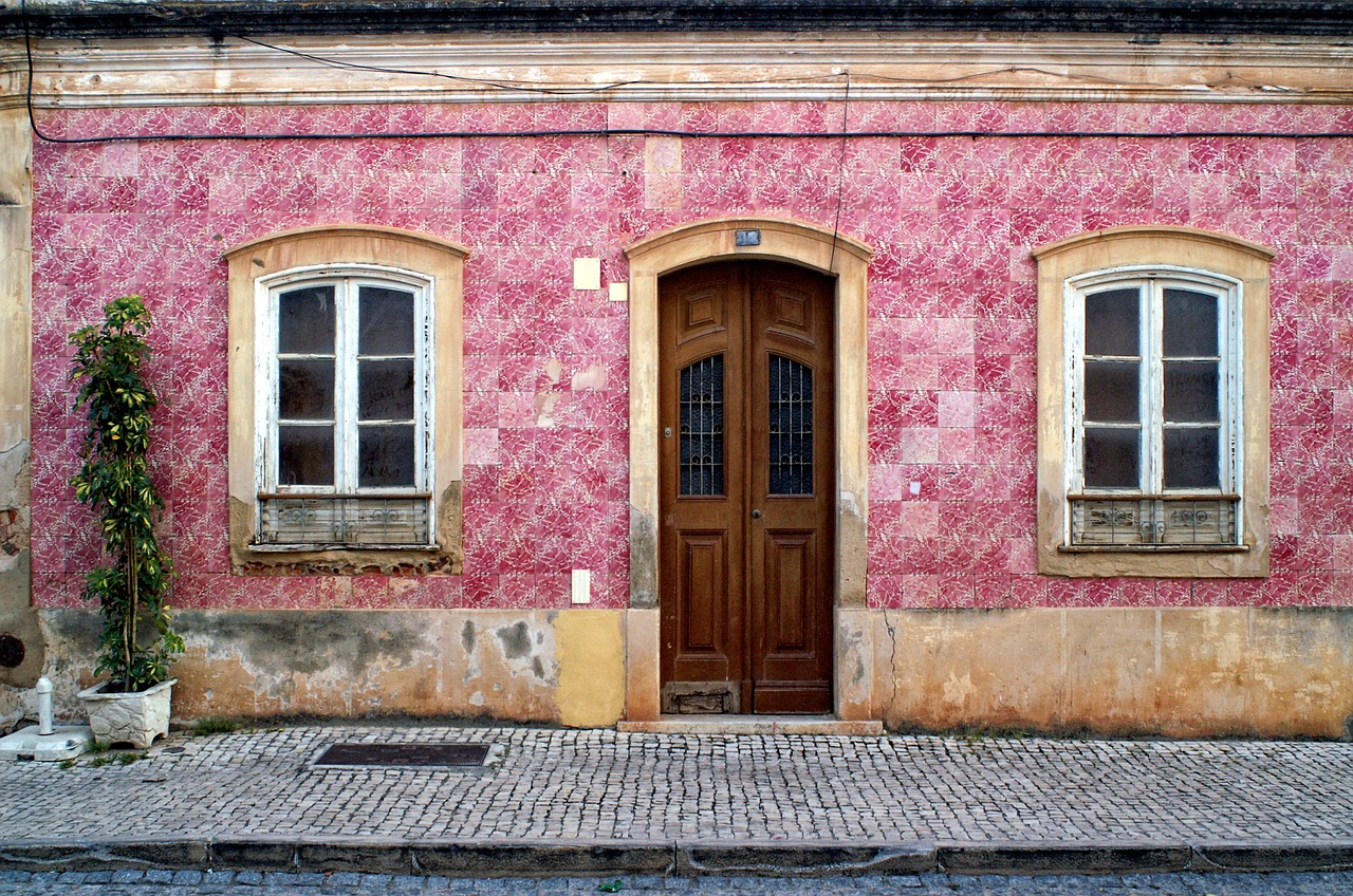 Namo Priekis,  Namai,  Įvestis,  Portugal,  Algarve,  Langas,  Durys, Nemokamos Nuotraukos,  Nemokama Licenzija