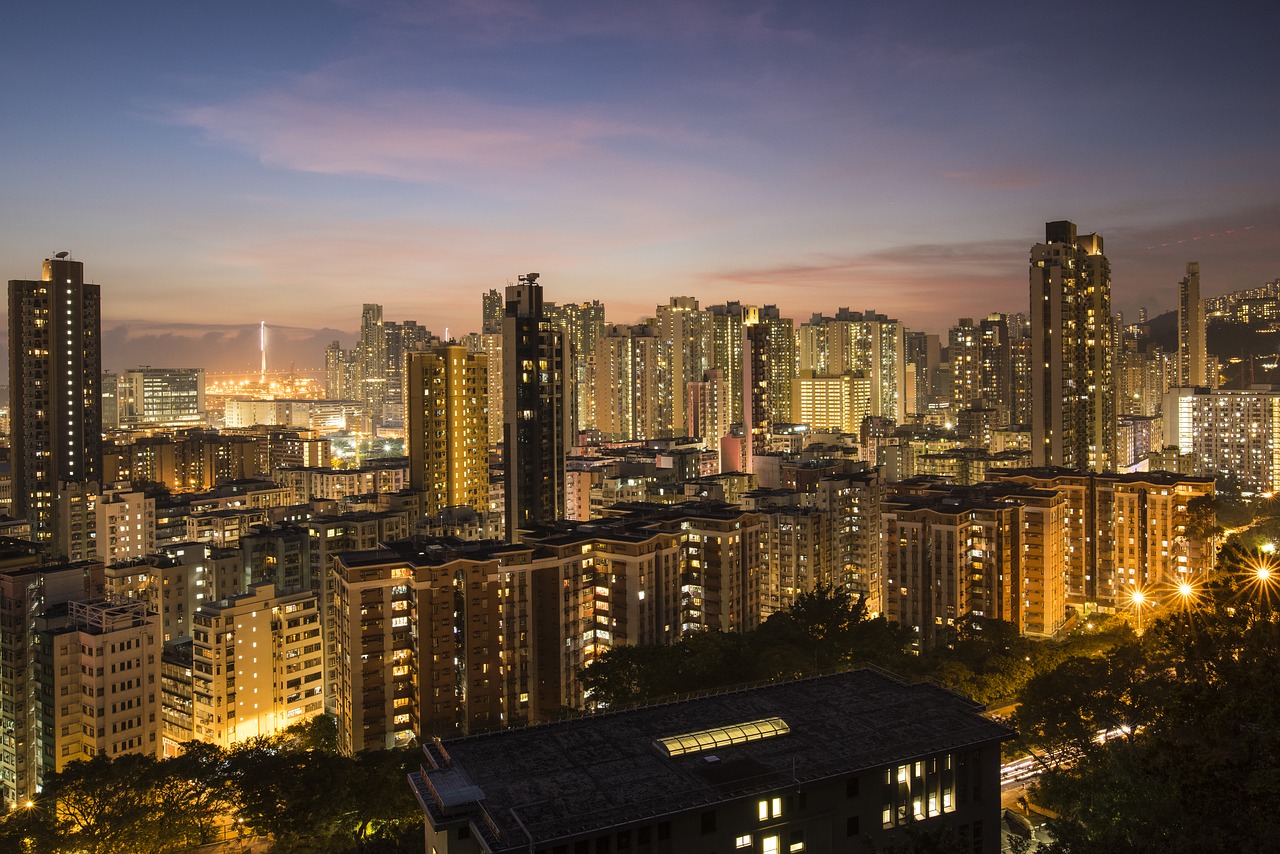Honkongas, Panorama, Naktis, Miesto, Stebuklinga Valanda, Nemokamos Nuotraukos,  Nemokama Licenzija