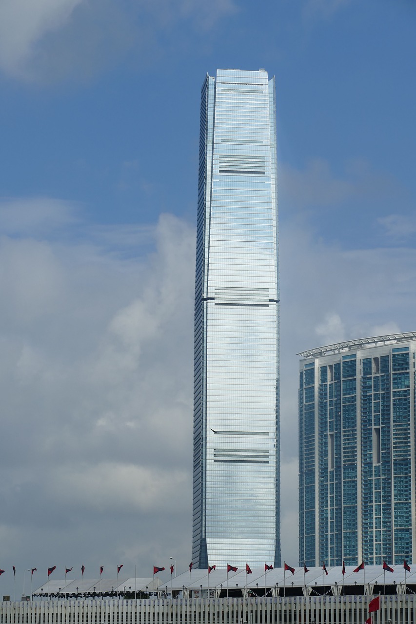 Honkongas, Kinija, Dangoraižis, Asija, Didelis Miestas, Panorama, Architektūra, Stiklas, Langas, Šiuolaikiška