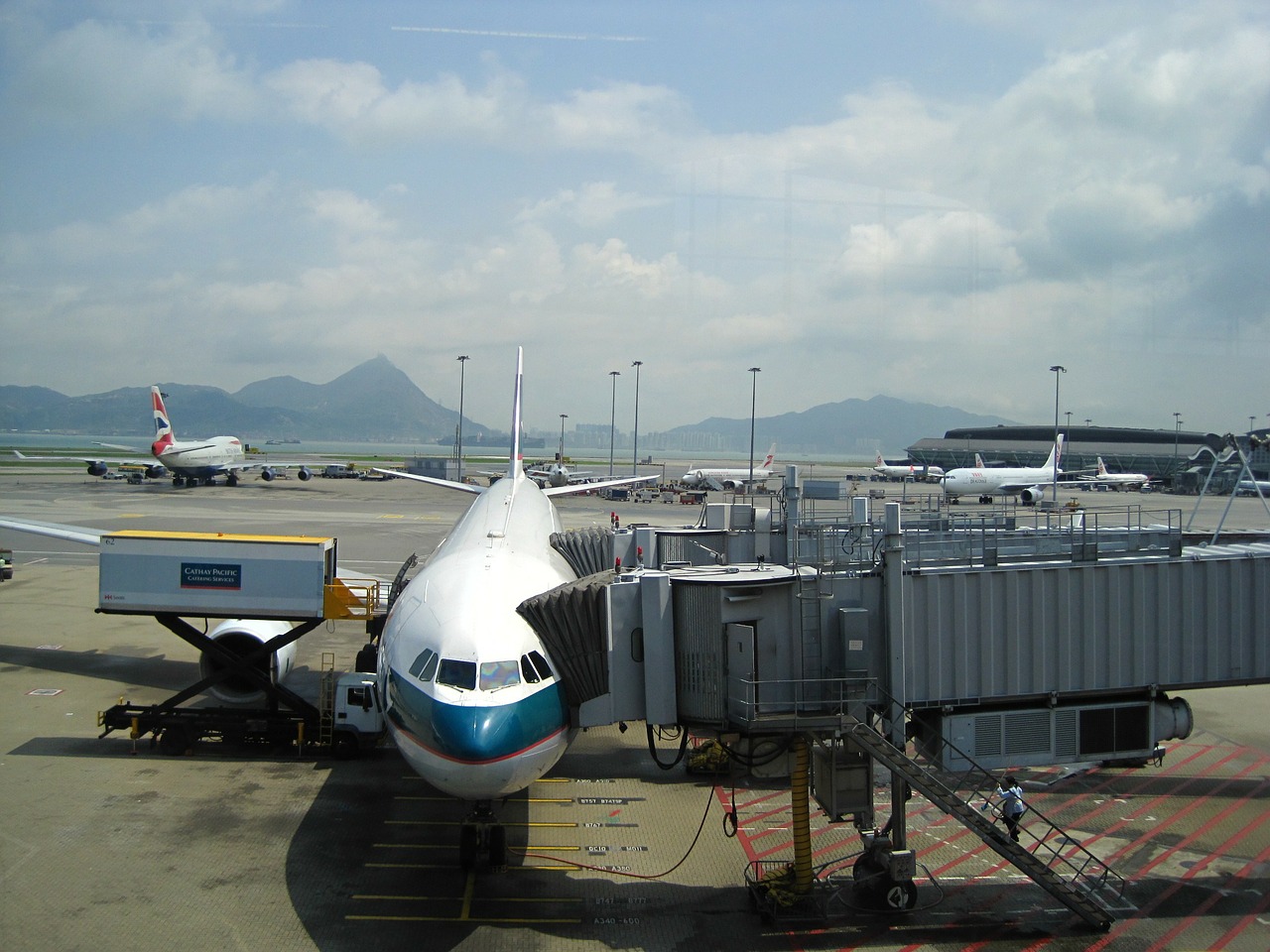 Honkongas, Oro Uostas, Asija, Cathay Pacific, Boeing, Lėktuvas, Lėktuvas, Lėktuvas, Gabenimas, Transportas