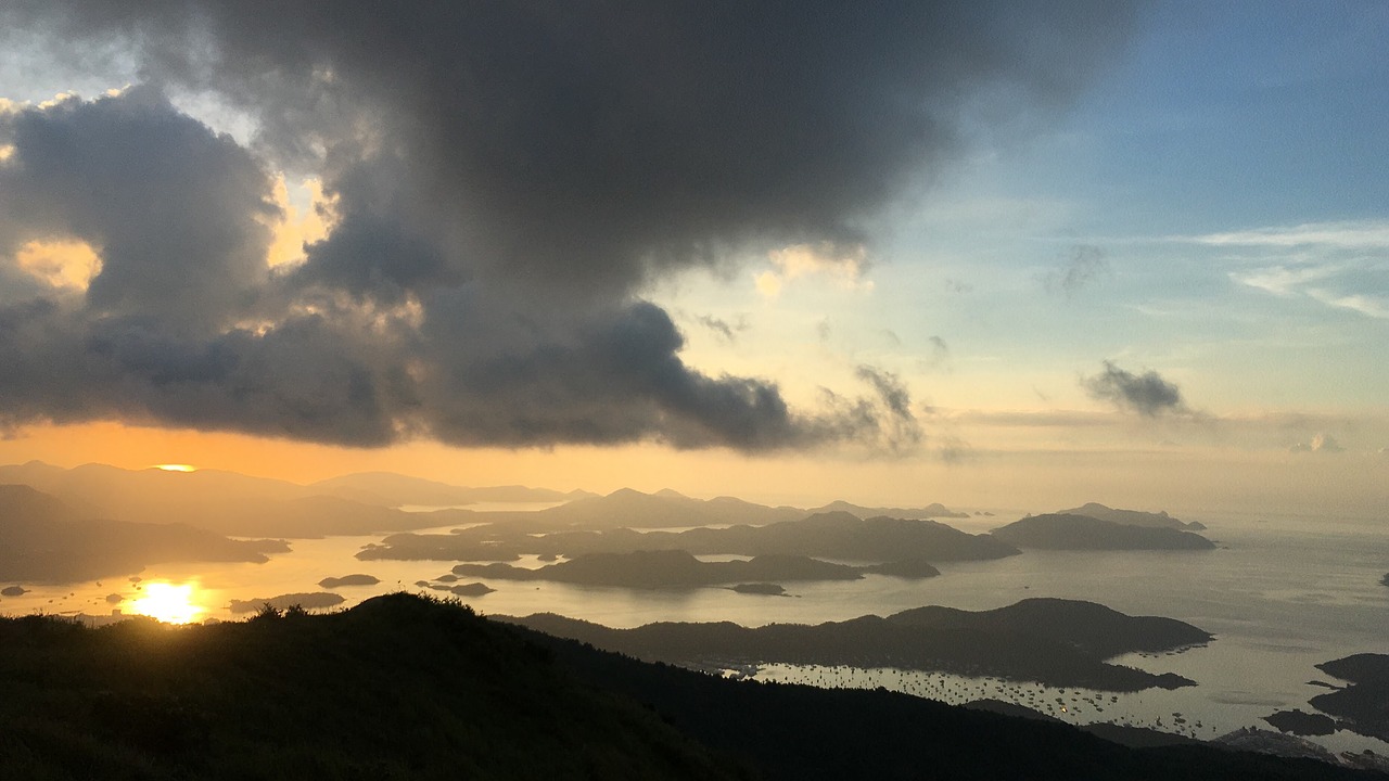 Honkongas, Vakarų Buivolų Kalnas, Aušra, Sai Kung Jūra, Nemokamos Nuotraukos,  Nemokama Licenzija